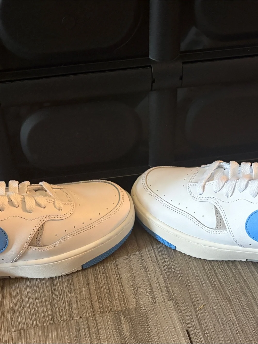 Nike Women's White & Light Blue Low-Top Gamma Force Sneakers